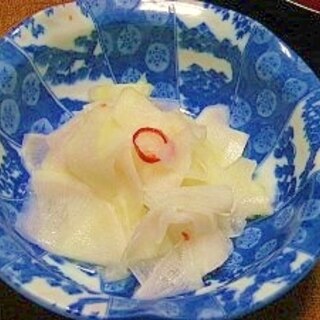 酢の物？スライス大根の甘酢漬け